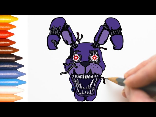 Meu desenho do Nightmare Bonnie  Five Nights at Freddys PT/BR Amino