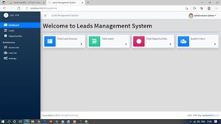 Lead Management Software Free Php Source code screenshot 1