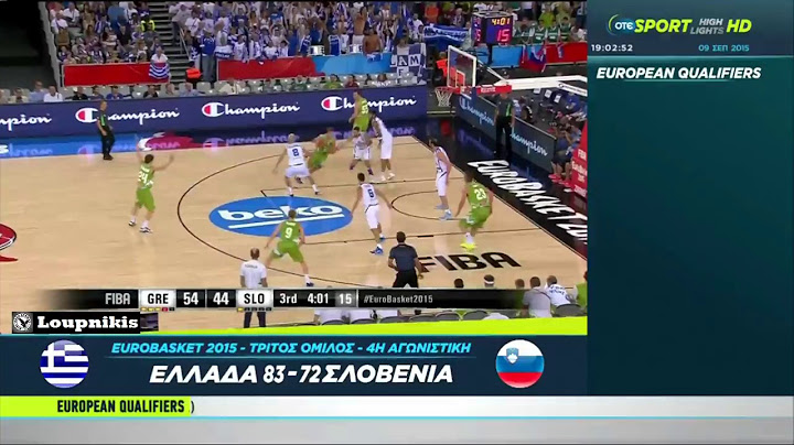 Ελλάδα - Σλοβενία 83-72 | Greece vs Slovenia - Eurobasket 2015 {9/9/2015}