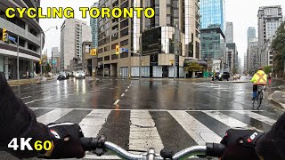 Cycling Toronto's Davenport Road in the Rain on October 8, 2020