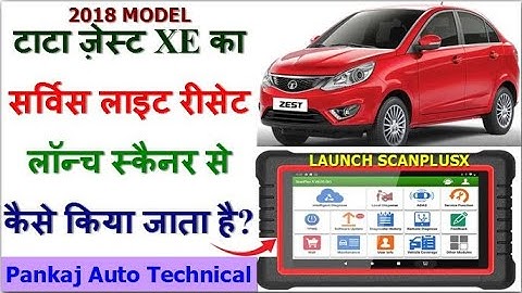 TATA ZEST/TIAGO SERVICE LIGHT RESET BY LAUNCH SCANPLUSX|TATA ZEST OIL LIGHT RESET BY LAUNCH SCANNER|