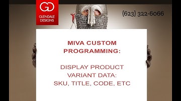 Miva - How to Display Selected Variant SKU and Other Data on Master Product Page