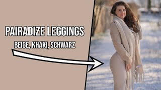 Pairadize Leggings - Farben Beige, Khaki & Schwarz