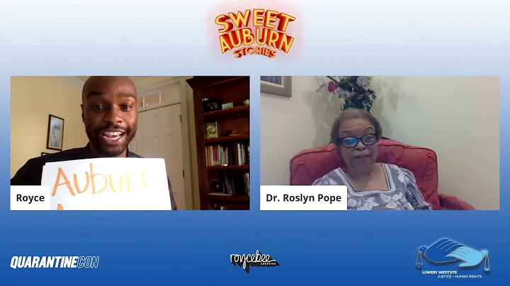 Roslyn Pope Talks Jim Crow, Founding a Movement & THE Document | Full Convo | Sweet Auburn Stories