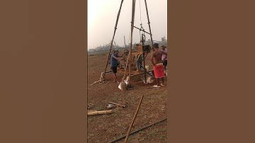 soil testing for new project #soiltesting #drill #drillingmachine #shorts #video