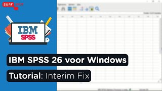 Tutorial Interim Fix Voor Spss 26 Voor Windows Surfspot