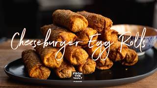 Cheeseburger Egg Rolls Bold Burger Flavor Fried Crispy