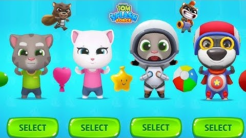 Talking Tom Splash Force || Danger Hank Vs Astro Tom Vs Talking Angela Vs Tom - Android iOS Gameplay