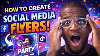 How to Create Stunning Social Media Flyers @youtube @tutorials @creatives @graphics