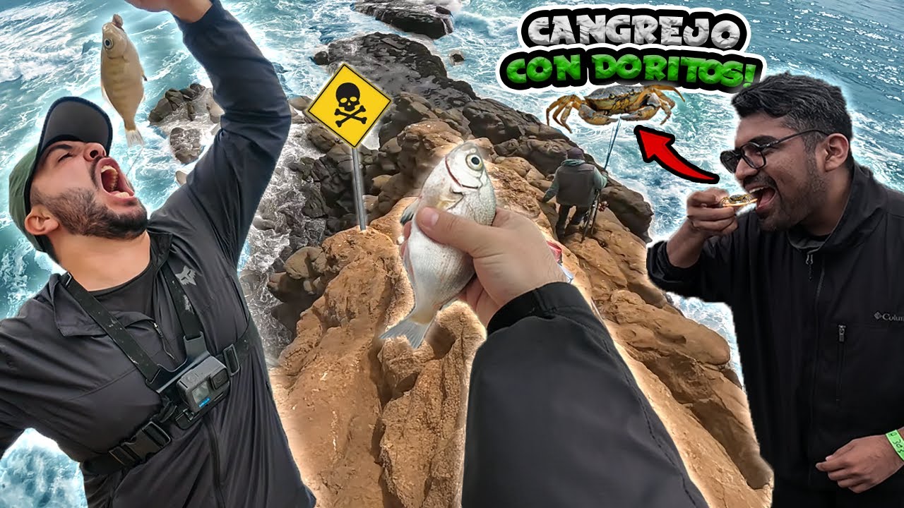 Pescando en lugares PELIGROSOS, comiendo cangrejos SALVAJES, muchas RISAS y MAS!