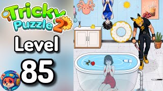 Tricky Puzzle 2 Level 85 help the woman breathe Solutions walkthrough 