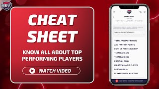 Feature 06 - CHEAT SHEET @PerfectLineup screenshot 4