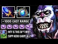 CRAZY 1000 CAST RANGE Curse Ward Scepter Doctor Burn To Death Support To Carry Most Imba Hero Dota 2