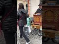 Old fashion music box player in brugge