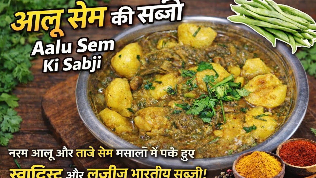 Aalu sem ki sabji kaise banaen | aalu sem tamatar ki sabji kaise banaen | aalu sem ki sabji recipe|