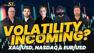 Volatility Incoming? Trade Gold, NASDAQ &amp; EUR/USD LIVE | The5ers Live Trading Room