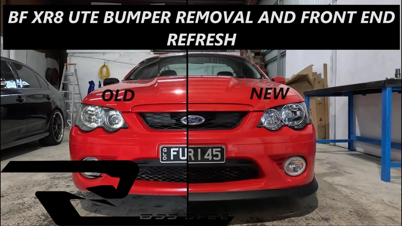 BF mkII XR8 ute Bumper Removal and Front End Refresh Fog light