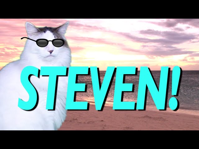 HAPPY BIRTHDAY STEVEN! - EPIC CAT Happy Birthday Song