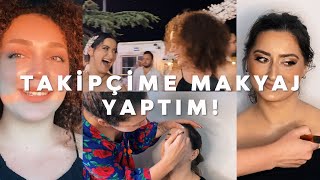 Taki̇pçi̇me Geli̇n Makyaji Yapip Düğününe Katildim Halay Çekti̇k