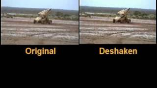 Deshaker demo before and after.