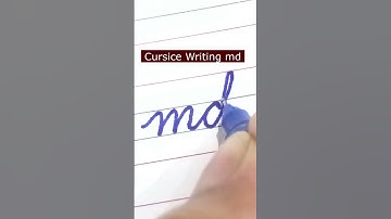 How to write small letter md | Cursive writing a to z #cursivewriting #handwriting  #shorts