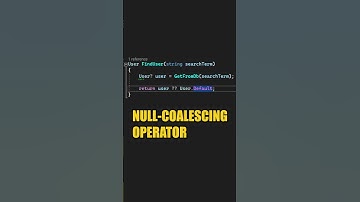 Use The Null Coalescing Operator For Cleaner Code #shorts