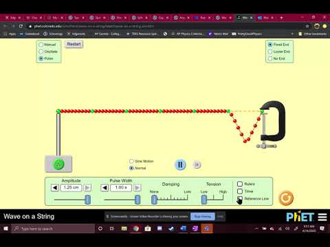 Wave on a String Phet Simulation