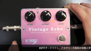ESP GCA 大阪校　エフェクター製作体験 ビンテージエコー（デジタルディレイ）