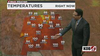 New Mexico heat wave continues; flash flood risk rises near Ruidoso burn scars