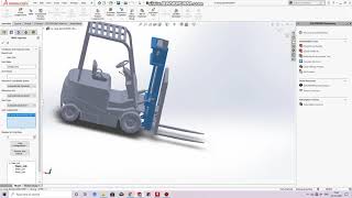 Exporting Solidworks forklift model to Gazebo