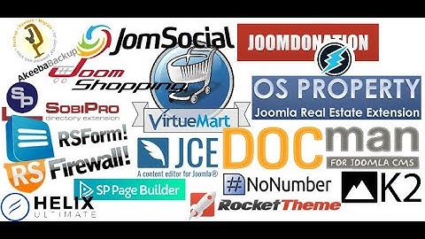 How to install components/modules/plugins for Joomla! website