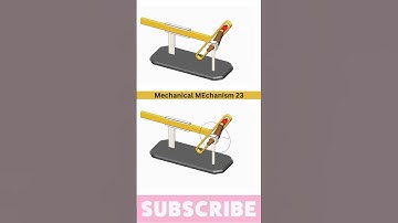Slider Crank mechanism to convert Rotary motion into Linear #mechanical #mechanism #3ddesign