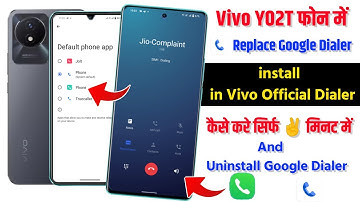 Vivo y02t Replace Google Dialer Kaise Kare | How To Change Vivo Old Dialer Kaise Kare On Vivo y02t