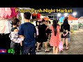 Phnom penh night market shopping  dinner in pakistani  restaurant  cambodia vlogs 2024