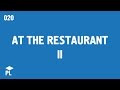 Learn European Portuguese (Portugal) - At the restaurant II