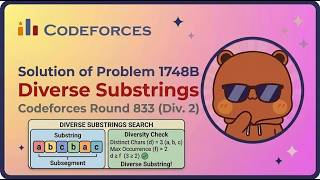 Codeforces || Problem 1748B || Diverse Substrings || Solution || Codeforces Round 833 (Div. 2)