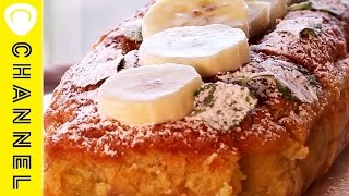 バナナカスタードケーキ Banana custard cake