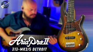 Aria Pro II // 313-MK2/5 DETROIT Bass Review