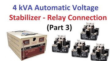 4 kVA Automatic Voltage Stabilizer | Voltage Regulator | Relay Connection (Urdu/Hindi) Part 3
