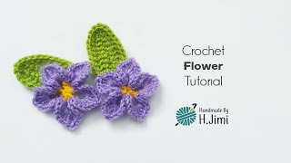 آموزش بافت گل قلاب بافی Crochet Flower Tutorial