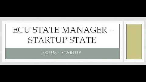 AUTOSAR   ECU State Manager startup