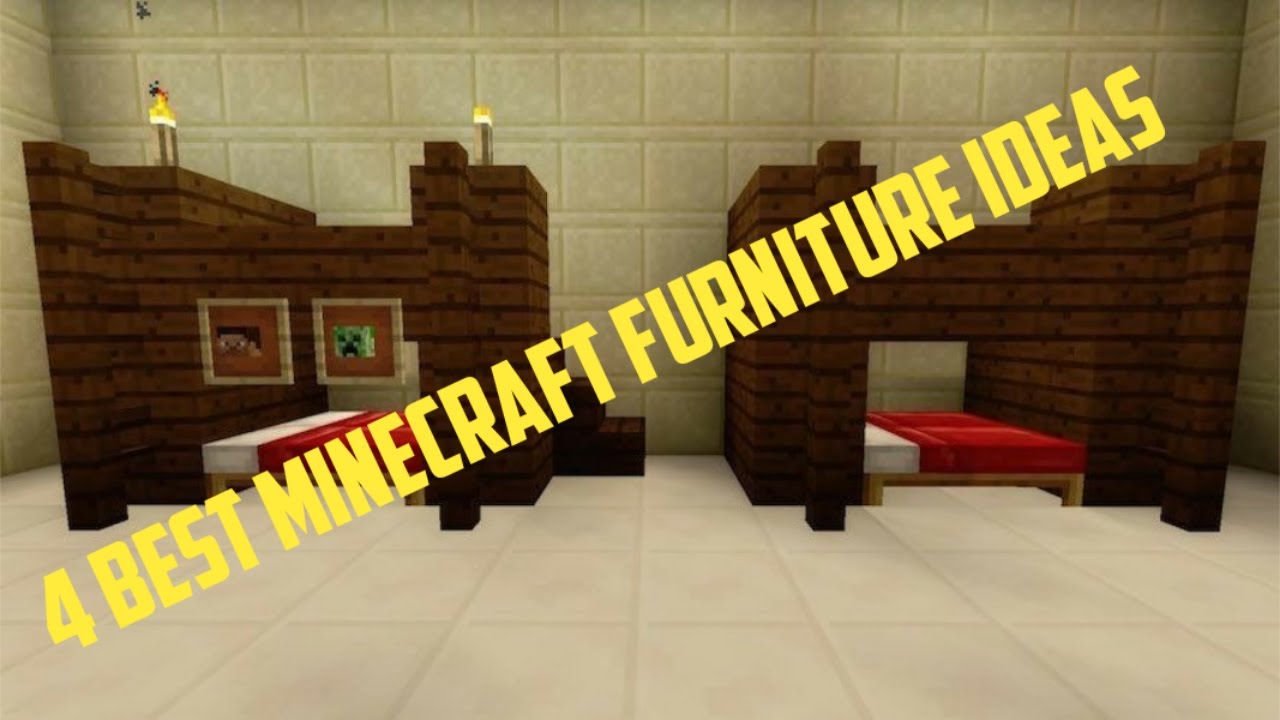 4 Best Minecraft Furniture Ideas - YouTube
