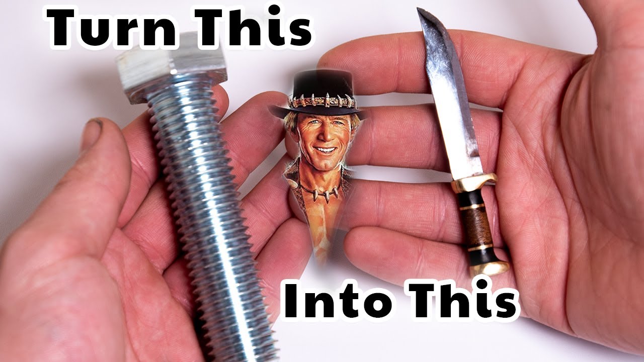 Hex Bolt to Beautiful Bowie Knife (Crocodile Dundee)