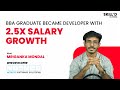 BBA Graduate became Web Developer at NODUCO after Masai | #masai #studentsuccessstory