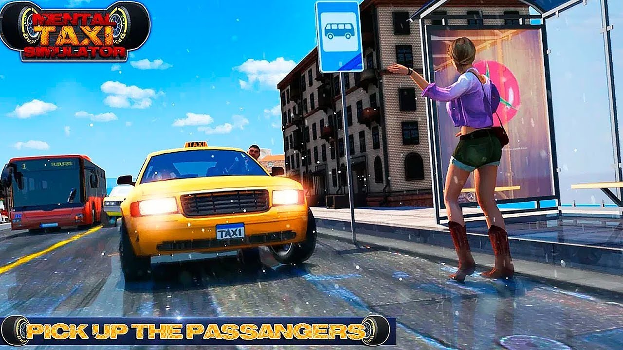 lets play a little game Mental Taxi Simulator - Taxi Game Gameplay