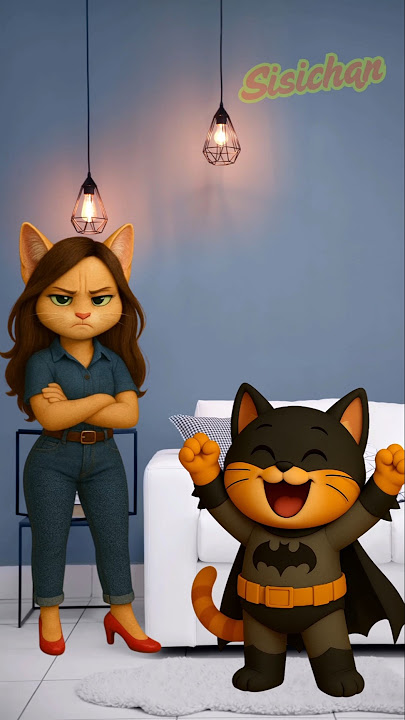 I want to be a batman #batman  #catvideos #trendingshorts