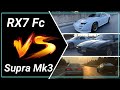 Mazda Rx7 FC vs Toyota Supra Mk3 - 3 camera coverage! ENGLISH 