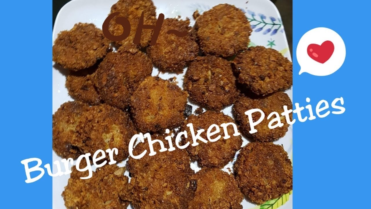CRUNCHY CHICKEN BURGER PATTIES 13 YouTube