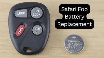 How To Replace or Change GMC Safari Remote Key Fob Battery 2001 - 2005