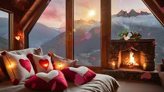 Valentine's Day Ambience | Cozy Fireplace & Romantic Music screenshot 5